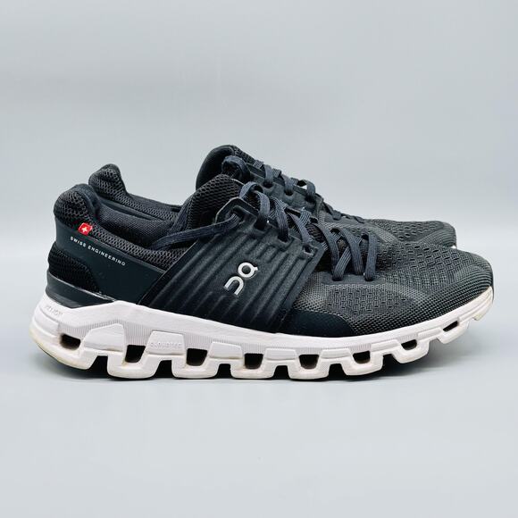 On Shoes Womens 9.5 Black Cloudswift Running CloudTec Swiss Sneakers Comfort - Picture 1 of 11